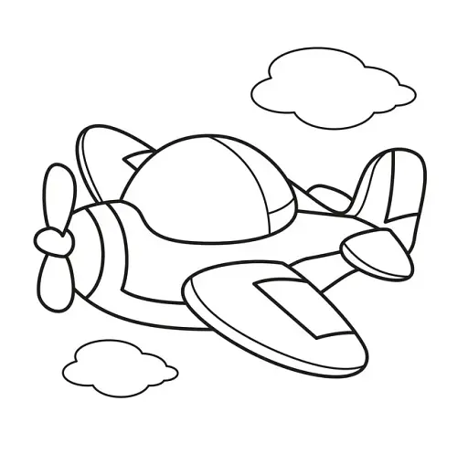 Розфарбовка для малюків. Книга 3. Літак - фото 2
