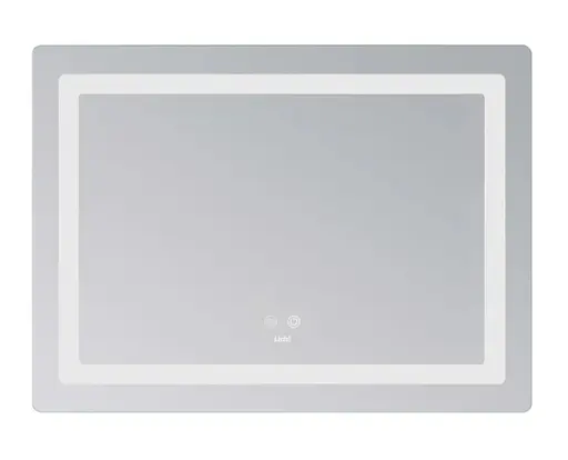 Дзеркало Lidz Kubis (KU2) 700х500 мм, прямокутне, з LED-підсвічуванням Touch, антизапотіванням, димером, регулюванням яскравості LD78LF90448486 - фото 2