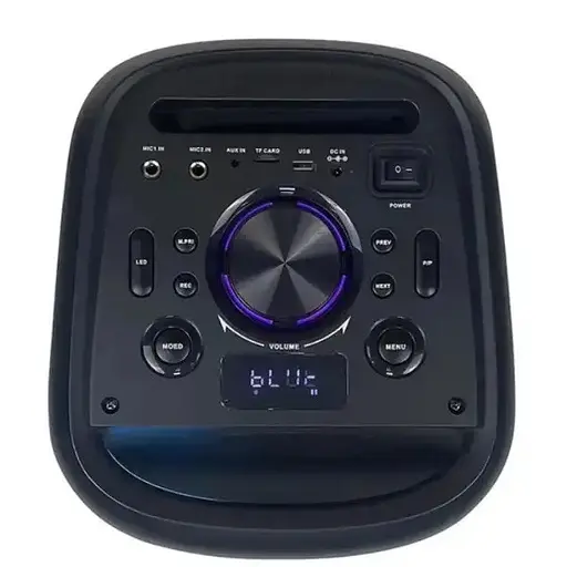 Портативна колонка ZPX ZXX-5505 з мікрофоном Акустична система 40Вт 6,5" RGB підсвічування Чорний - фото 5