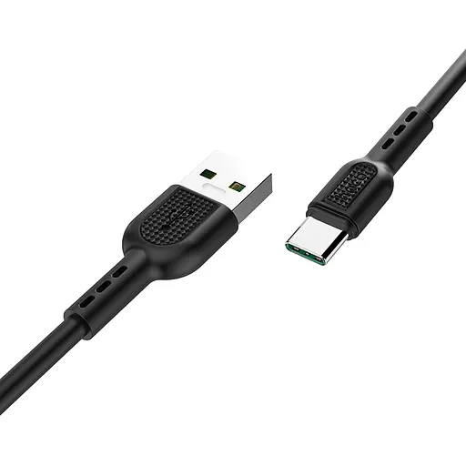 Кабель HOCO X33 Type-C 5A Surge charging data cable Black - фото 4
