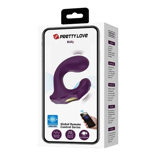 Вібратор Pretty Love Billy 9 см (фіолетовий) - фото 20
