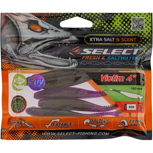 Силикон Select Victim V-Tail 4" #888 (5 шт/уп) - фото 2