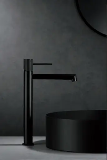 Смеситель для умывальника Imex Line высокий черный матовый BDD038-3NG Черный матовый - фото 2