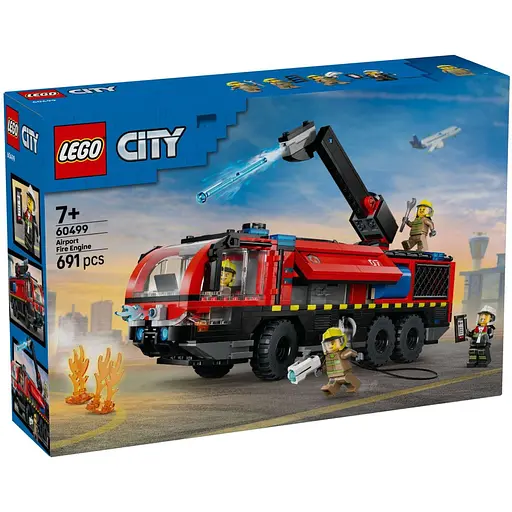 Конструктор LEGO City Пожарный грузовик в аэропорту 691 деталь (60499)