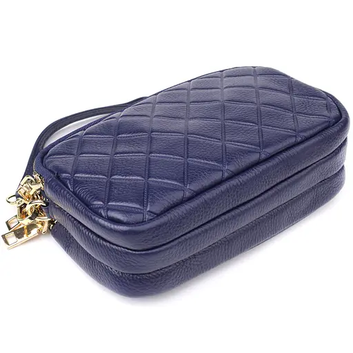 Кожаная сумка Vintage на три отделения для женщин 19х12х6.5 см sum0027598 - фото 3