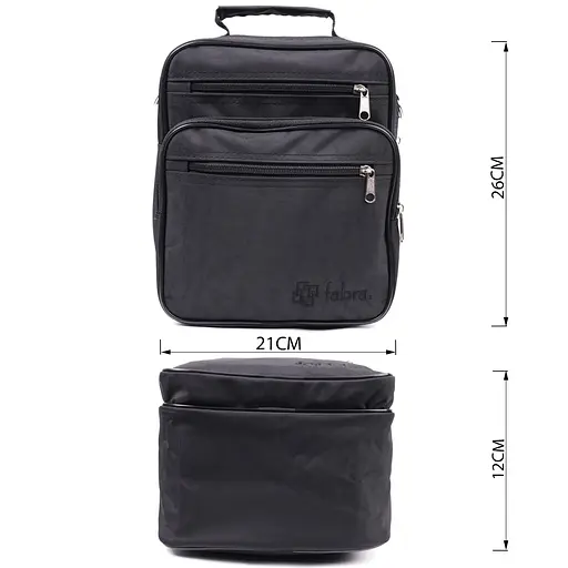 Чоловіча шкіряна сумка FABRA 21х26х12 см sum0026535 - фото 12