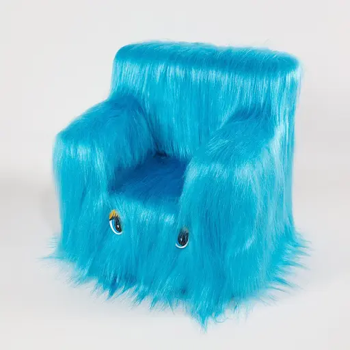 Детский Стульчик Пушистик 43см голубой
