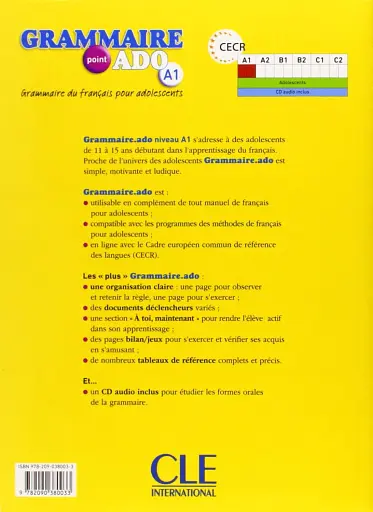 Grammaire point ado A1. Livre + CD audio - фото 2
