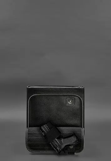 Сумка-планшет для прихованого носіння пістолета Чорна Флотар - фото 6