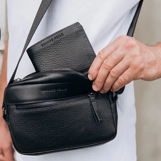 Сумка через плечо Grande Pelle компактная вертикальная 13.5х19.5х6 см sum0028305 - фото 6