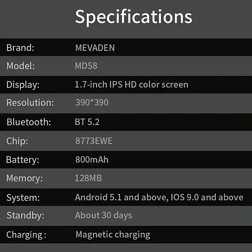 Часы Smart Mevaden Ultra Steel, 2 ремешка - фото 25