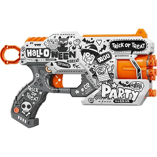 Игрушечный детский пистолет мех. с барабаном и мягким. патронами (12 шт.) (Вечерка Призраков) (28 х 17,4см) - фото 1