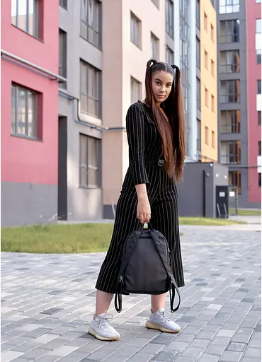 Жіночий рюкзак Sambag Talari BSqH чорний 35 х 25 х 12 см (12312001e) - фото 4