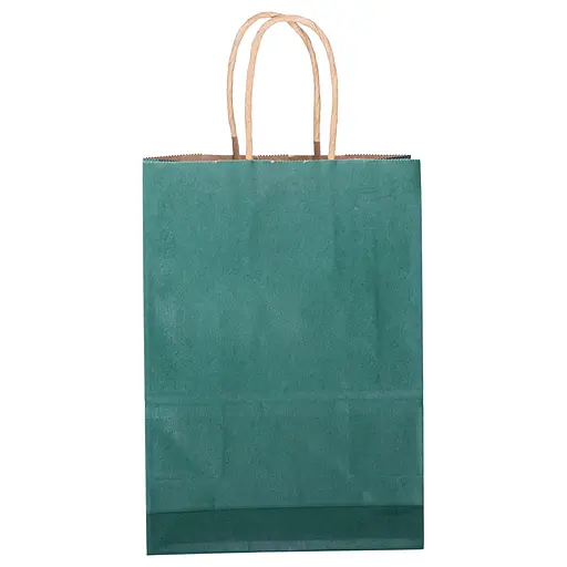 Подарунковий пакет Yiwu 15х8х21 см 12 штук зелений HP-10359-5GR