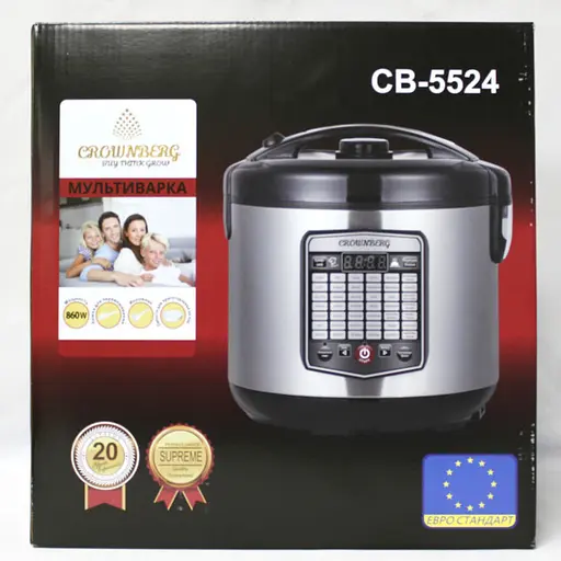 Універсальна багатофункціональна мультиварка Crownberg CB 5524 5 л 45 програм - фото 5