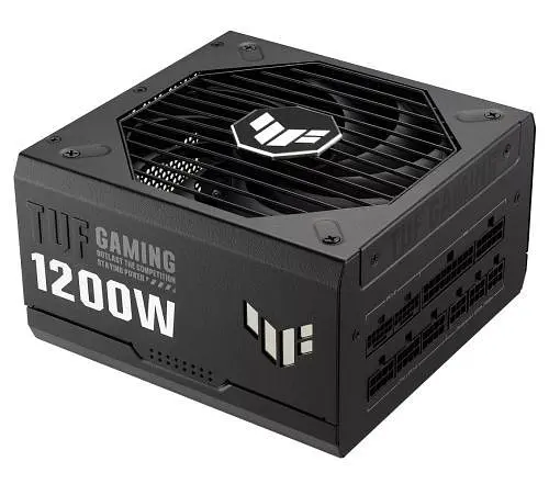 Блок питания 1200 Вт, Asus TUF Gaming золотистый, черный, модульный, 80+ золотистый, Active PFC, 135 мм, 4xMolex/5xSATA - фото 1