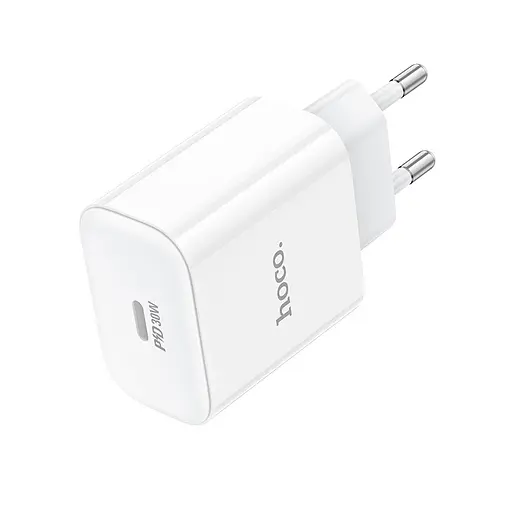 Мережевий зарядний пристрій Hoco C76A Pro Majestic single port PD30W charger білий - фото 3