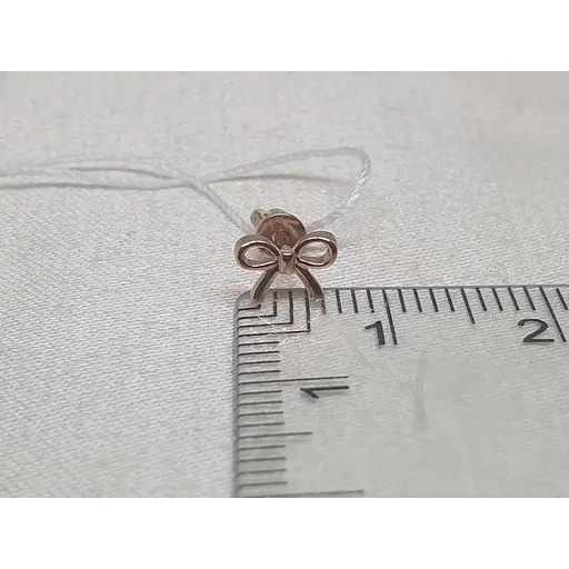 Золоті сережки-пуссети Столична Ювелірна Фабрика з фіанітами. 1101034 - фото 4