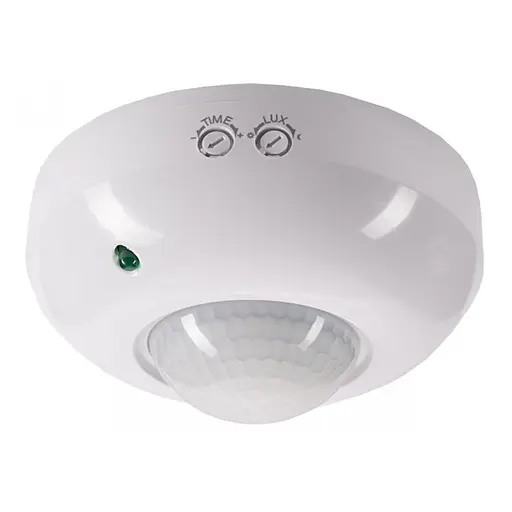 Датчик движения белый IP44, НЛО (угол захвата 360°) LU-DD03-WHITE - фото 1