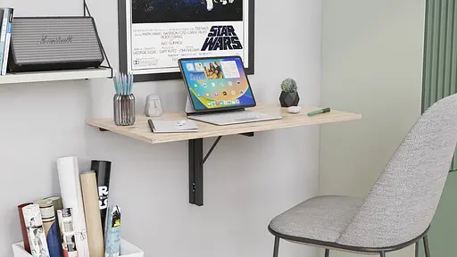 Обідній стіл-трансформер Ніка стіновий Ferrum-decor 420x900x500 Чорний метал ДСП Дуб Сан-Марино 16 мм (FRD-105165) - фото 3