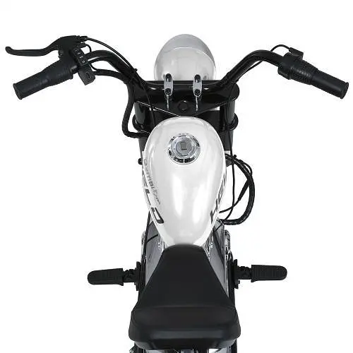 Электромобиль детский Мотоцикл M 6016AL-1 36V USB Bluetooth TF кожа белый - фото 9