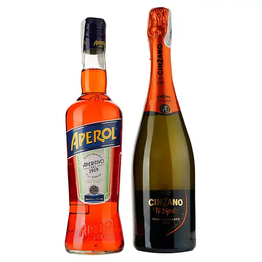Уценка. Набор Аперитив Aperol Aperetivo 11% 0.7 л + Вино игристое Cinzano To-Spritz белое сухое 11% 0.75 л (759392) - фото 3