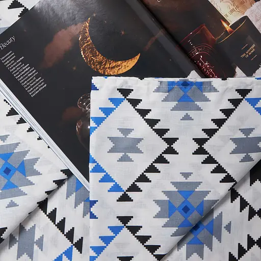 Простирадло Moon&Star Blue Mosaic Бязь Gold Люкс 180х220 см (MS-860000122) - фото 3