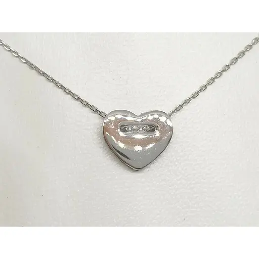 Срібне кольє Qvaliz Серце. Артикул 908-00954 45 - фото 2