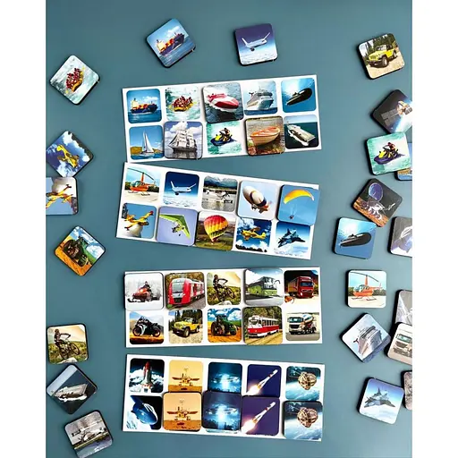 Настільна розвиваюча гра "Види транспорту" Ubumblebees (ПСФ109) PSF109 комодик-сортер - фото 2