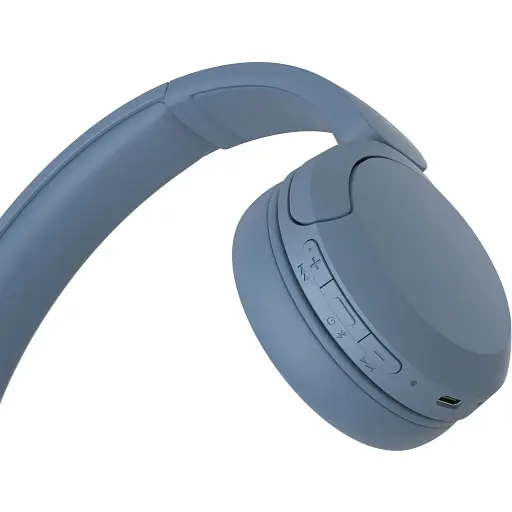 Наушники Sony On-ear WH-CH520 BT 5.2 SBC AAC Wireless Mic синие - фото 6