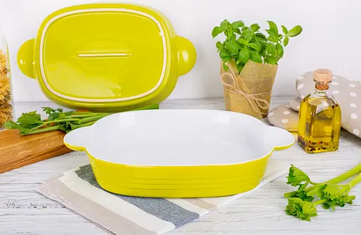 Форма для запікання Limited Edition Inspiration прямокутна кераміка 39.5х24.5x7.3 см (HJ1268) - фото 6