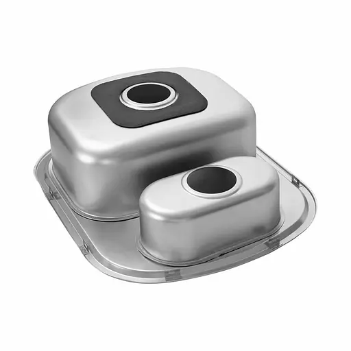 Кухонная мойка из нержавеющей стали Platinum декор 6049D (0,8/180 мм), R, Decor - фото 5