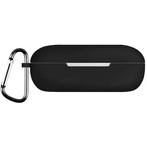 Чохол-накладка DK Silicone Candy Friendly з карабіном для Huawei FreeBuds SE (black)