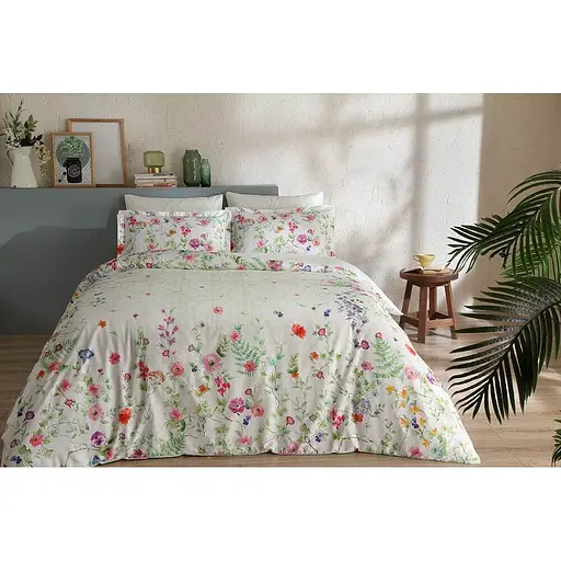 Комплект постельного белья TAC Lonzo Green Евро Разноцветный 000230090