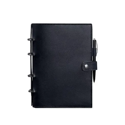 Шкіряний блокнот з датованим блоком (Софт-бук) 9.1 темно-синій - фото 6