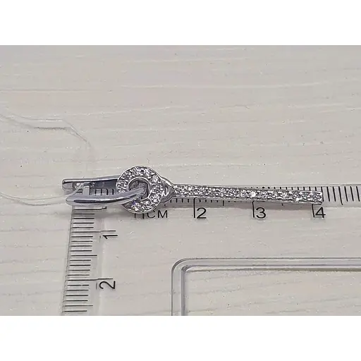 Срібні сережки Qvaliz з фіанітами. 90201371 - фото 3