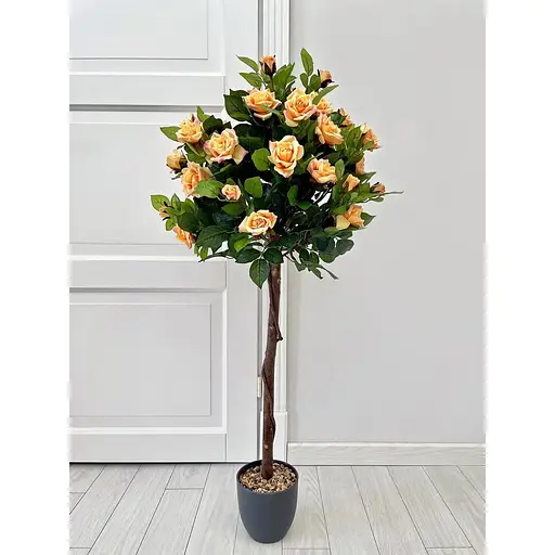 Троянда штучна штамбова чайна 120 см у горщику - фото 3