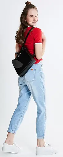 Женская каучуковая сумка-рюкзак трансформер Zaxy Closer Bag черная sum0028698 - фото 6