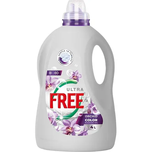 Гель для прання  Free Orchid Color з ароматом свіжості 4 л