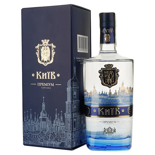 Водка Київ Премиум 40% в подарочной коробке 2.25 л (3 шт. х 0.75 л) - фото 2