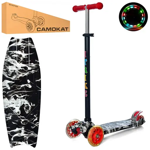 Самокат детский MAXI iTrike JR 3-055-1-WP12 с подсветкой