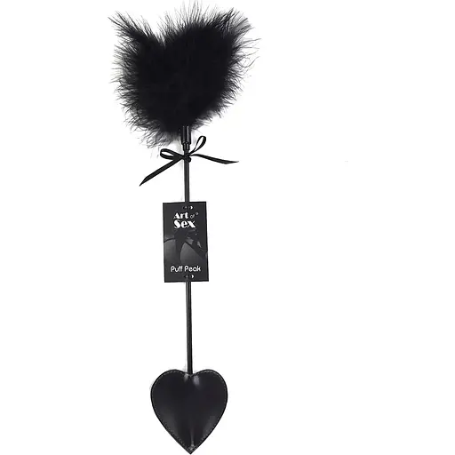 Лоскітка зі шлепалкою Піка Art of Sex - Puff Peak, колір Чорний - фото 2