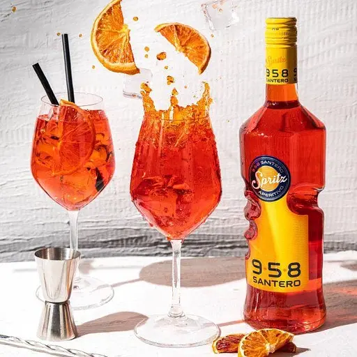Набір Аперитив Santero Spritz Aperitivo 13% 0.75 л + Вино ігристе Belle Grove Macabeo Brut біле брют 11% 0.75 л - фото 4