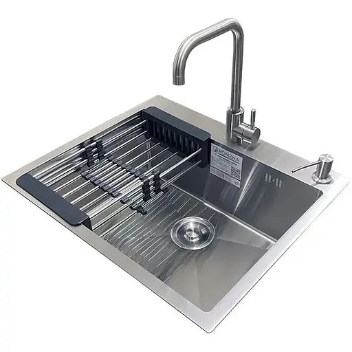 Комплект мийка + змішувач Romzha Arta U-550S Max (B)