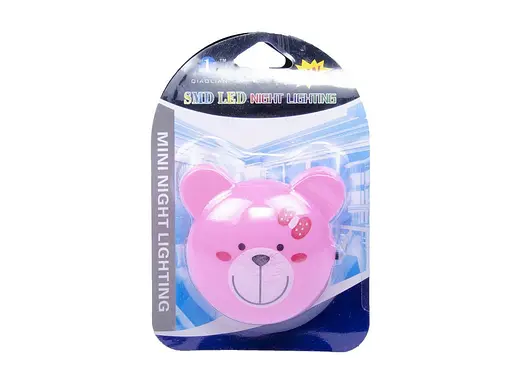 Ночник Framily QL-329 светодиодный светильник Мишка 1 Вт Розовый - фото 2