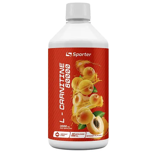 Карнітин Sporter L-carnitine 60000 Абрикос 500 мл - фото 1