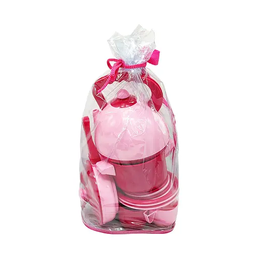 Дитячий ігровий набір посуду ЮНІКА 71023 33 предмети Рожевий - фото 1