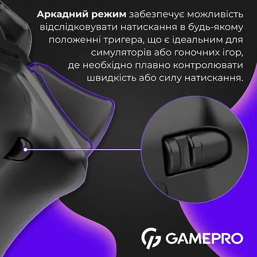 Геймпад GamePro GPS20B 2.4G/BT 5.1/USB бездротовий Switch/PC/PS/iOS/Android RGB Black (GPS20B) - фото 13