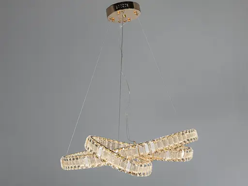 Світлодіодна люстра Romin Мебіус золото 92 Вт пульт - фото 3