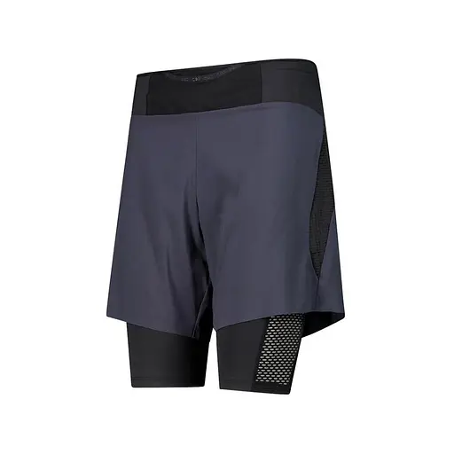Шорты CMP Men's Two-in-One Running Shorts Antracite S (1097-32C6747-U423 46) - фото 2